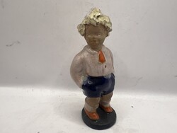 Szécsi kerámia figura, kisfiú. 6354