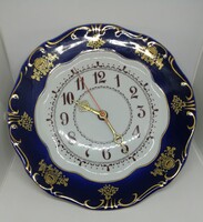 Zsolnay porcelán Pompadour I. tányér óra﻿!