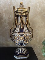 Antik Sèvres-stílusú porcelán váza August Bauscher-től – különleges gyűjtői darab!