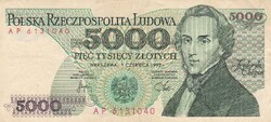 5.000       Złoty     1982   Lengyelország