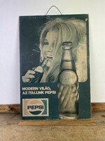 -AV323- Régi Pepsi Cola Fa Tábla