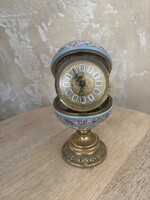 Faberge jellegű gyönyörű porcelán tojás óra