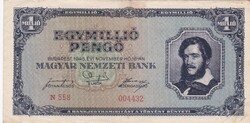 1.000.000  Pengő  1945 ( Alacsony sorszám 004432 )