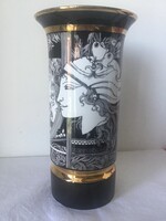 Szász Endre Hollóházi 26cm. porcelán váza