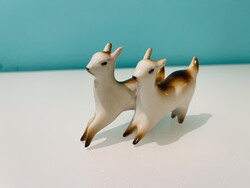 Zsolnay art deco kecskék figura