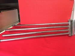 Towel rack 4 arms chrome
