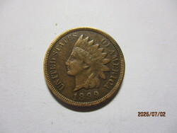1899  USA.  One Cent Indián head