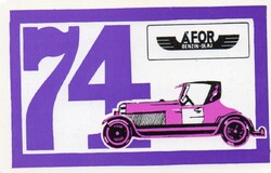 Kártyanaptár: ÁFOR 1974.