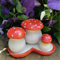 Goebel Hummel porcelán fűszertartó gomba