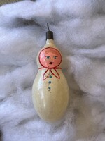 Retro üveg karácsonyfadísz, Matrjoska baba