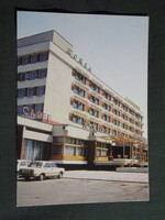 Képeslap,Bulgária,Szvilengrád,Swileniza hotel,étterem látkép,részlet,Polski autó,1981-