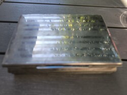 V Ezüst jellegű doboz Zenélő szerkezettel! Jelzett mester jegyes