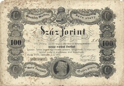 100 forint 1848 Kossuth bankó eredeti tartás 1.