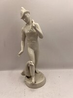 Drasche porcelán figura, festetlen, favágó legény. 6400
