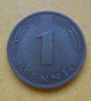 NSZK 1 pfennig 1977 D (B41)