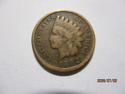1892  USA.  One Cent Indián head