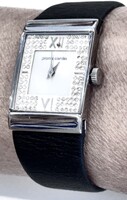 Prémium Pierre Cardin ékszeróra, gyöngyház számlap, kövekkel ékítve! Mindenhol jelölt, Pandora, Omeg