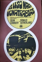 AZ ELSŐ NAGY VONATRABLÁS !!! SEAN CONERRY !!! E R E D E T I !!! 1978 Mozi Film Plakát Poszter VG