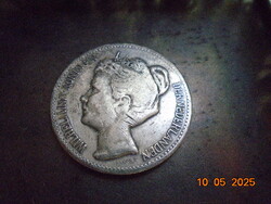 1898   2 1/2 Gulden Wilhelmina 945/1000 ezüst holland pénzérme