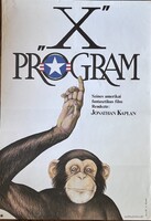 "X" PROGRAM !!! E R E D E T I !!! 1987 !!! Mozi Film Plakát Poszter VG