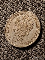 1860 B Körmöcbánya ezüst 1/4 florin gulden forint FERENC JÓZSEF RITKA ! (JGA)