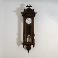 Ónémet negyedütős háromsúlyos falióra