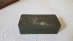 Régi,Singer varrógép tartozék fémdoboz