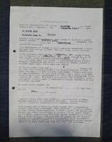 Dr Major Ákos hadbíró szerződése (Pergőtűz)