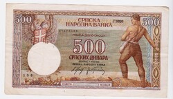 Szerbia 500 dínár 1942 G