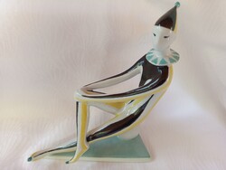 Zsolnay bohóc figura