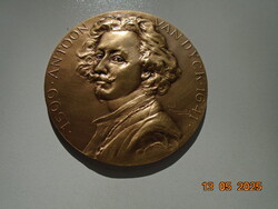 1999 Antoon van Dyck egyik önarcképével aranyozott plakett az Antwerpeni Zenei Fesztivál 101.évford
