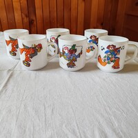 Mindkét oldalán bohóc mintás gyerek bögre