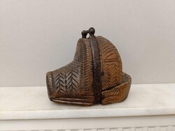 Antik kengyel faragott fa lószerszám 1 db ló lovas szerszám 532 2961