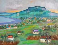 Balatoni alkony (50x65) LEÁRAZVA !!!