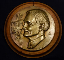 TŐRÖS GÁBOR (1934-2021) : NÉMETH LÁSZLÓ ... NAGYMÉRETŰ PLAKETT !