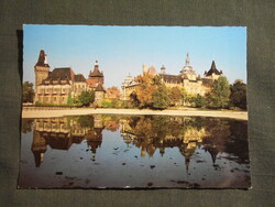 Képeslap,Budapest,Városliget,Vajdahunyad vár,múzeum látkép,részlet,1984-
