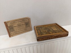 Antik játék építőkocka építő kocka dobozában 855 3000