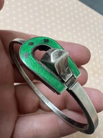 Eredeti vintage gucci ezüst karperec zománc
