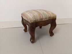 Antik lábzsámoly bútor lábtartó láb zsámoly kárpitozott kisbútor 535 2960