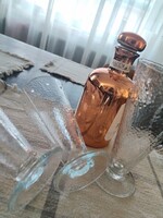 Talpas limonádés poharak - a 80- évekből / 3db.