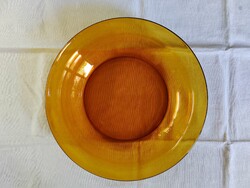 Duralex borostyán színű tál, mélytányér, desszertes tányér, vintage