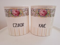 Antik Gránit Konyhai Fűszertartók Czukor És Kávé