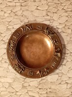 Máté János bronz tálka