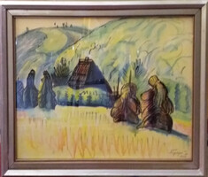 Nyergesi István (1900-1989) : Nagybányai táj   1944