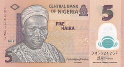 5  Naira    2018  Nigéria