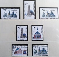 HOL1266-9A-E / Hollandia 1985 Szent épületek bélyegsor postatiszta
