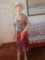 Szebbnél szebbek molett nálam elegáns alkalmi ruha egyedi 42 44 100-110 mell  118 hossz