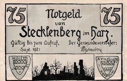 75 Pfennig 1921   Németország