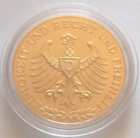 Németország aranyozott emlékérme kapszulában 1949 UNC