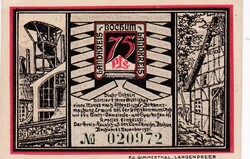 75 Pfennig 1921 Sorszámos  Németország